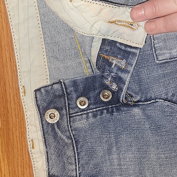 Guess Y2K Short Distressed Button Up Jean Shorts - Picture 8 of 12